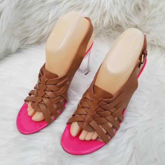 Dianve von Furstenberg Clear Chunky Heels - Picture 2 of 10